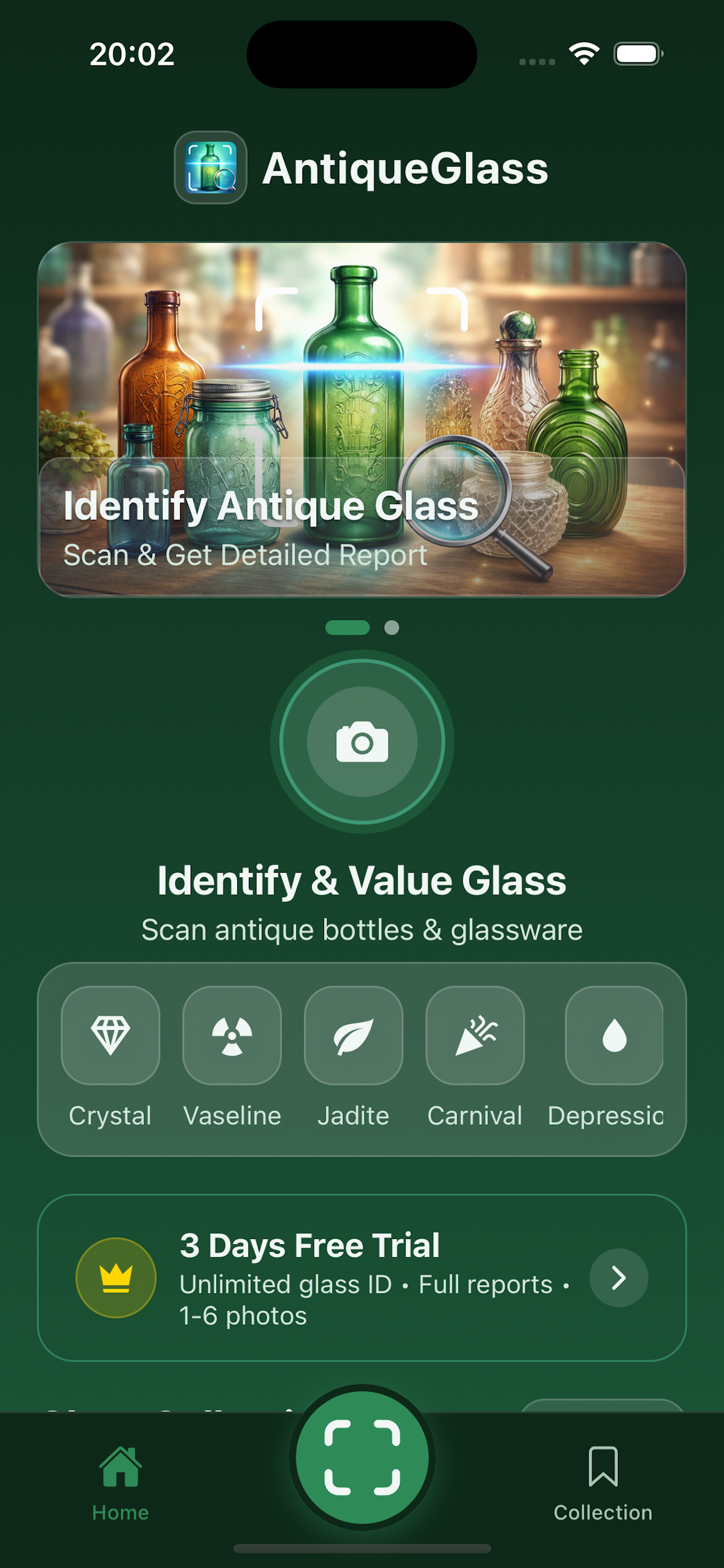 AntiqueGlass App Screenshot